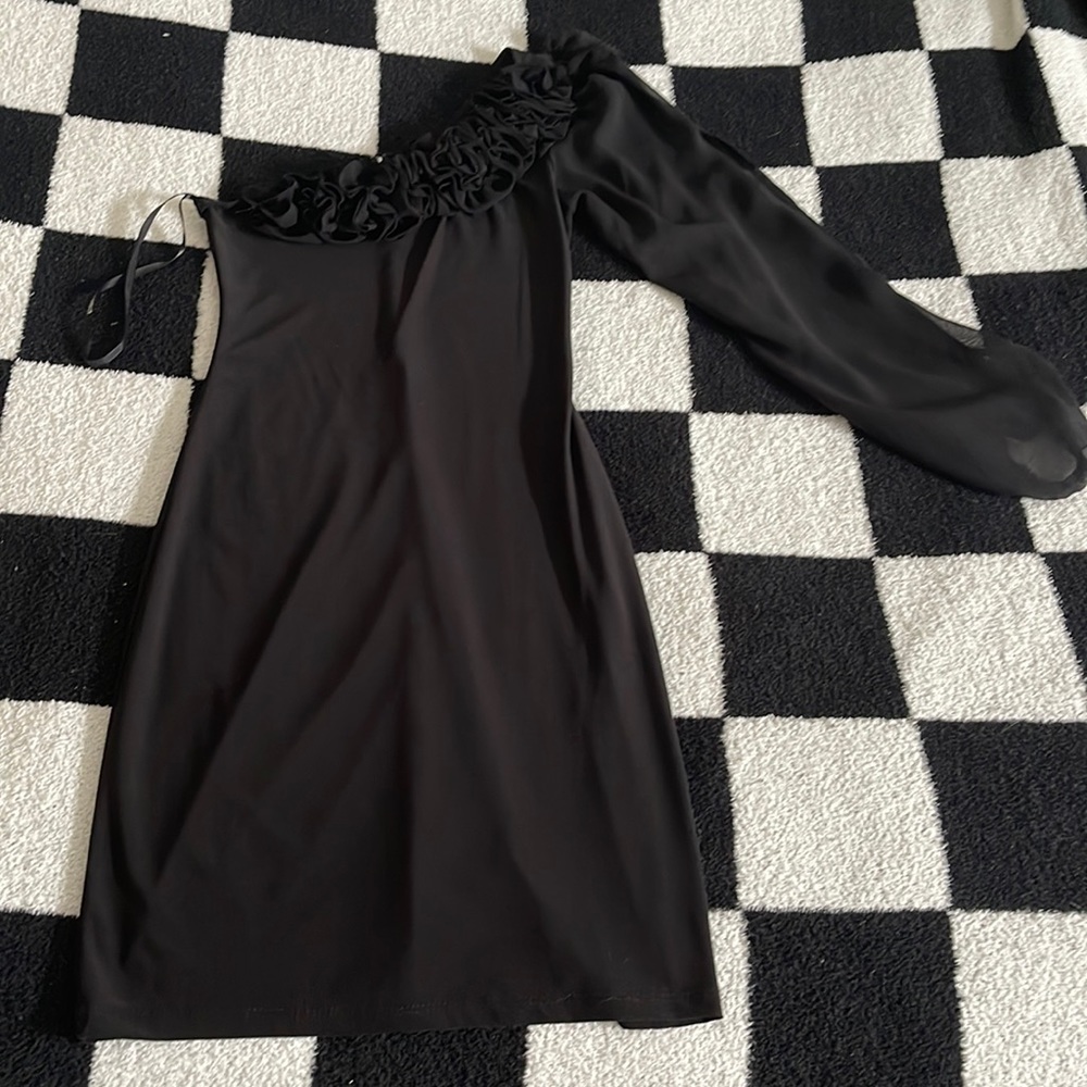 Little black dress one sleeve